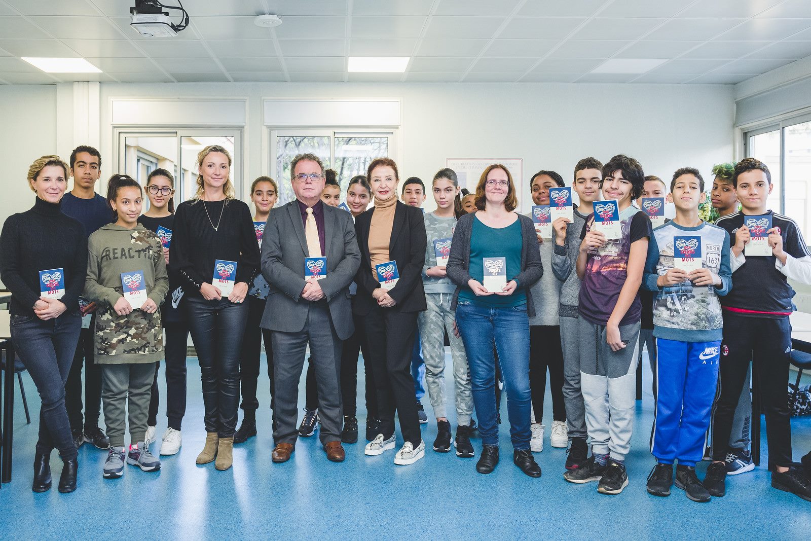 Hilda Berberi et Valentina de Gaspari, membres fondateurs de l'ACDM ont été accueilli chaleureusement au collège Maurice Jaubert de Nice